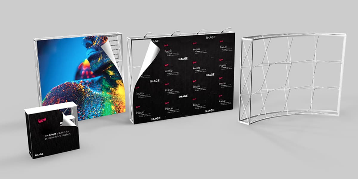 Portable Pop Up Media Wall Display Systems